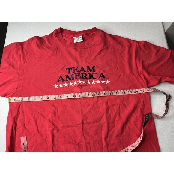 Vintage Team America Tshirt Red Stars Size XL Single Stitch - Picture 7 of 8
